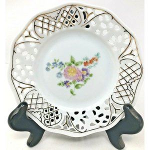 Vintage Schumann Arzberg Germany Reticulated Dish